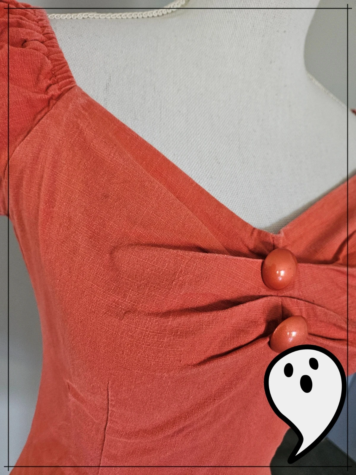 roupa Collectif Vintage pin up retrô rockabilly laranja – photo 2